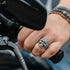 SUGAR SKULL STAINLESS STEEL MEN'S RING | SAVE BRAVE AUSTRALIA