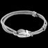 ANCHOR & CREW TYNE SILVER GREY ROPE BRACELET