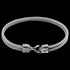 ANCHOR & CREW CROMER SILVER GREY ROPE BRACELET