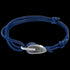 ANCHOR & CREW TYNE SILVER NAVY BLUE ROPE BRACELET