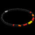 ANCHOR & CREW EDGAR RED YELLOW ORANGE GLASS BEAD BRACELET