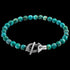 ANCHOR & CREW MANTARO SILVER BLUE TURQUOISE STONE BRACELET