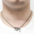 ANCHOR & CREW CLYDE ANCHOR SILVER NECKLACE - MODEL VIEW