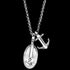 ANCHOR & CREW LONDON PULLEY & ANCHOR SILVER NECKLACE