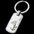 SAVE BRAVE WORLD MAP ANCHOR DOG TAG MEN'S STEEL KEY RING