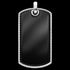 Black Onyx Dog Tag Men's Necklace | Save Brave Australia