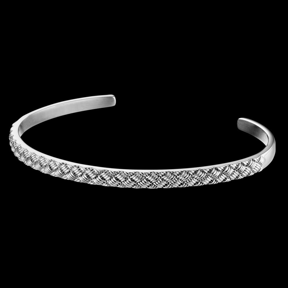 Checker Plate Thin Men's Cuff Bracelet | Save Brave Australia