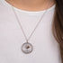 Woman Wearing Rose Gold Angel Wing Heart Glass Locket Necklace | Engelsrufer Australia