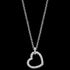 ENGELSRUFER SILVER SMALL SHINY HEART PAVE CZ NECKLACE
