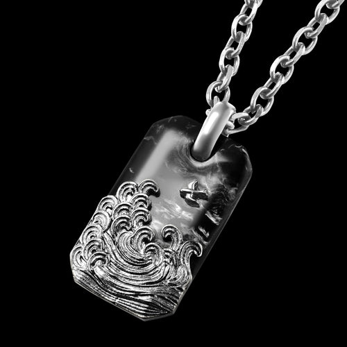 Save Brave Midnight Ocean Men's Steel Necklace | Australia