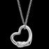 ENGELSRUFER SILVER ANGEL WING LOVE HEART NECKLACE