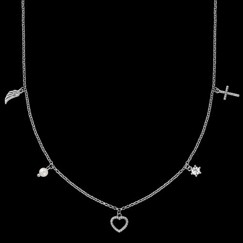 Sterling Silver Faith Love Hope Charm Necklace | Engelsrufer Australia