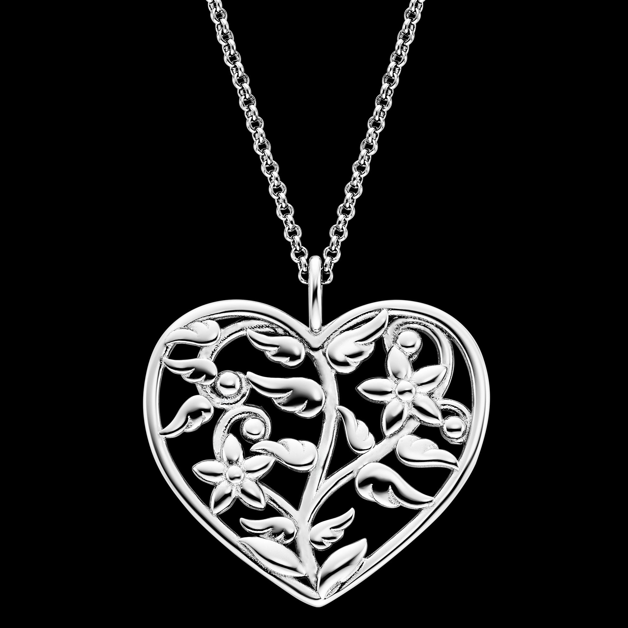 Sterling Silver Angel Wing Tree Of Life Necklace | Engelsrufer Australia