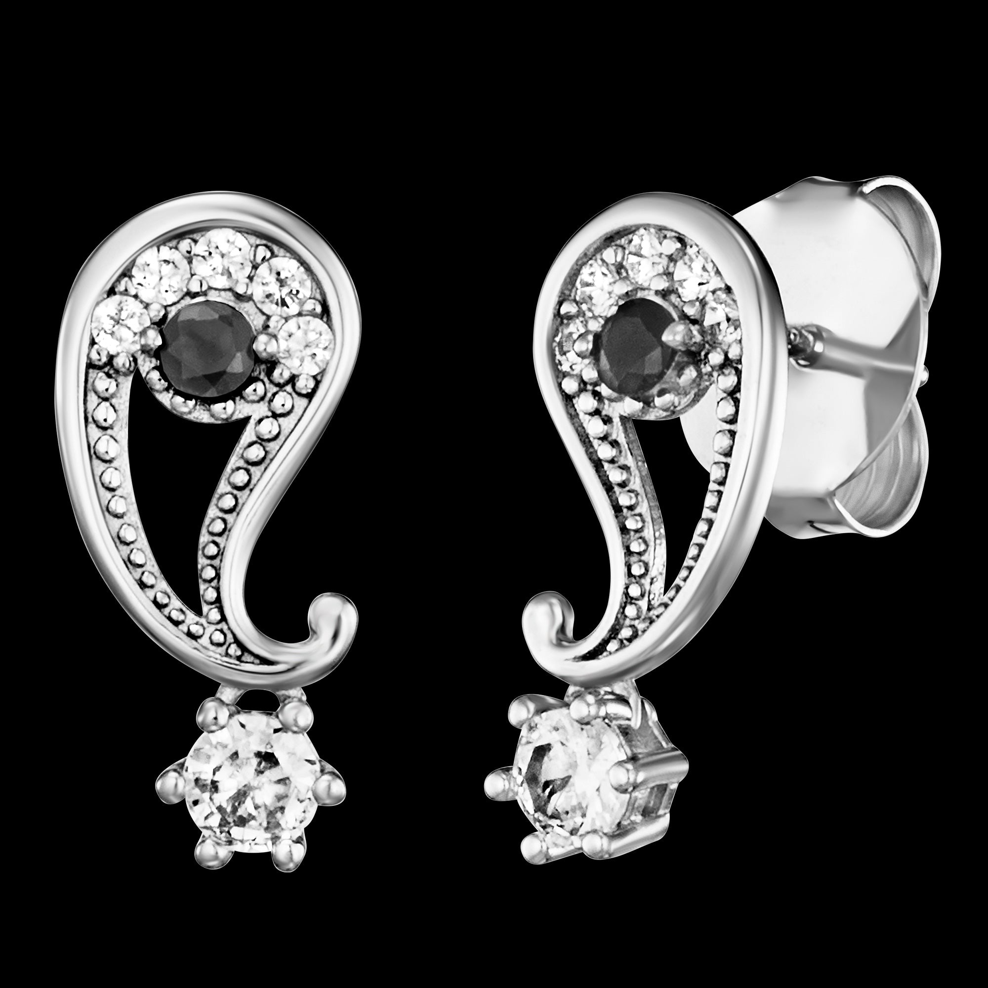 Sterling Silver Yin Yang Balance Earrings | Engelsrufer Australia