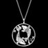 Sterling Silver Koi Fish Dark Shade Yin Yang Balance Necklace | Engelsrufer Australia