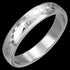 Stainless Steel Men’s 4mm Etched Grid Ring | Australia