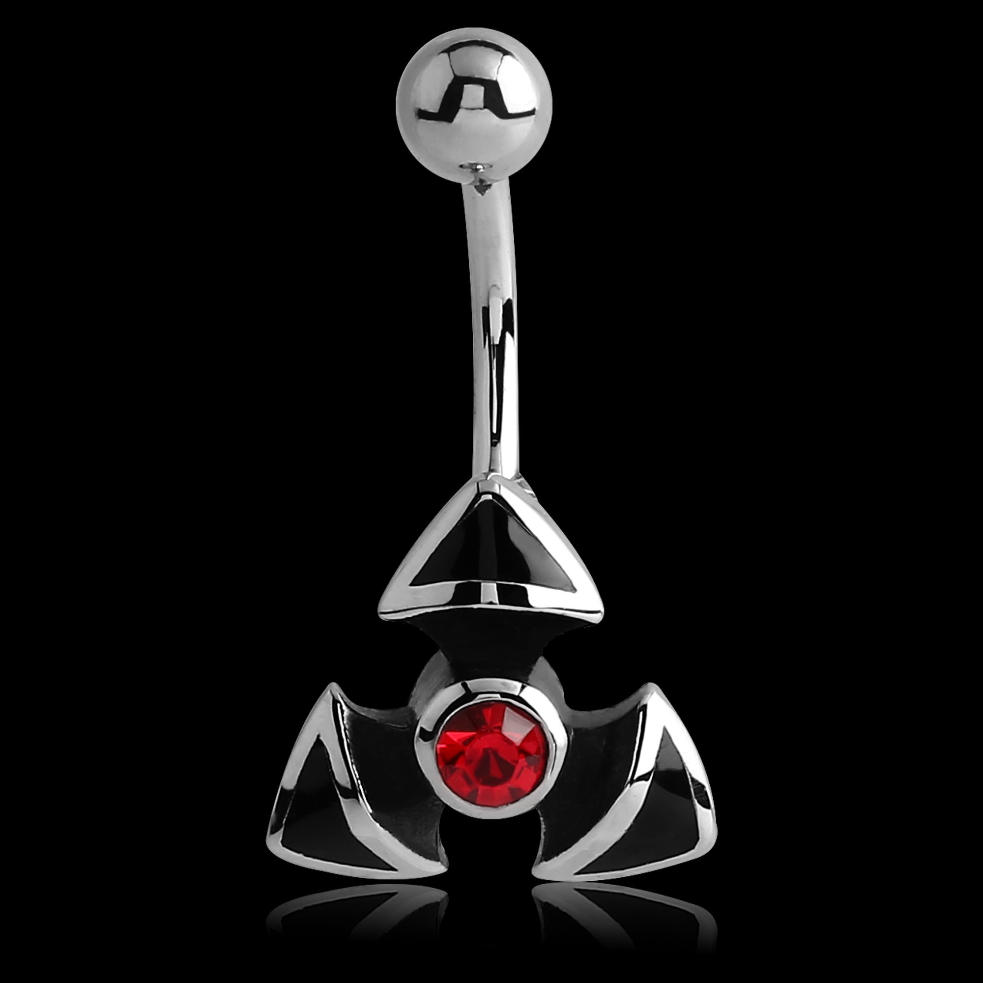 Stainless Steel Triad Gothic Belly Bar | Australia