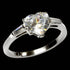 Stainless Steel Heart Solitaire CZ Ring | Australia