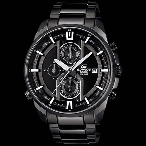 Animation View Casio Edifice Black Illuminator Watch EFR533BK1A