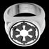 Star Wars Imperial Signet Ring Stainless Steel Top View