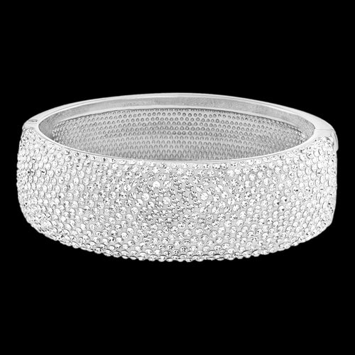 LOLA & GRACE MEGA HINGE SILVER BANGLE