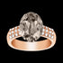LOLA & GRACE COCKTAIL OVAL ROSE GOLD RING