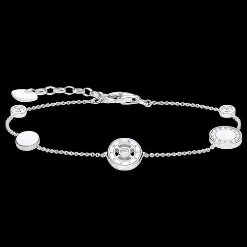 THOMAS SABO SPARKLING CIRCLES SILVER BRACELET