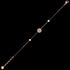 THOMAS SABO SPARKLING CIRCLES ROSE GOLD BRACELET - FULL LENGTH VIEW