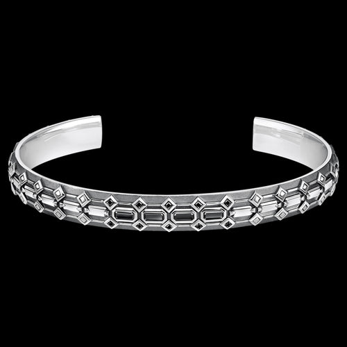 Thomas Sabo Wide Crocodile Rocks Sterling Silver Bangle | Australia