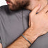 Man Wearing Thomas Sabo Narrow Crocodile Rocks Sterling Silver Bangle