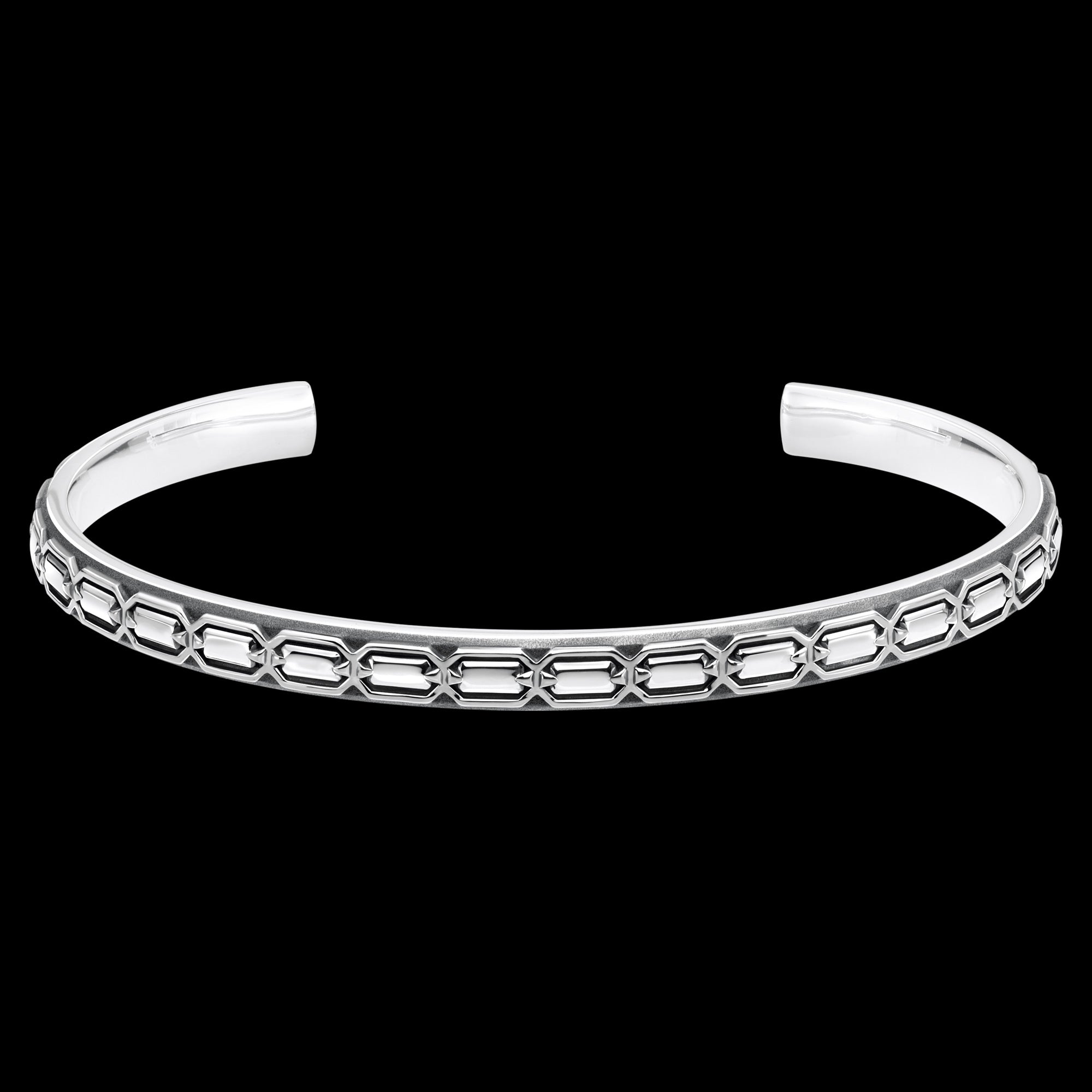 Thomas Sabo Narrow Crocodile Rocks Sterling Silver Bangle | Australia