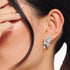 Woman Wearing 
Thomas Sabo Butterfly Paradise Silver Stud Earrings