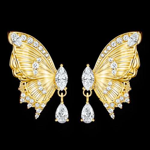 Thomas Sabo Butterfly Paradise Gold Stud Earrings | Australia