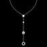 THOMAS SABO SPARKLING CIRCLES SILVER LARIAT NECKLACE