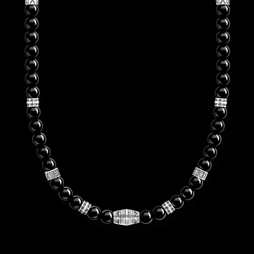 THOMAS SABO BLACK ONYX ELEMENTS NECKLACE