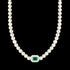 THOMAS SABO PEARL GREEN STONE CHOKER NECKLACE