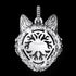 Back View Thomas Sabo Rebel Wolf Head Sterling Silver Pendant