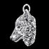 Side View Thomas Sabo Rebel Wolf Head Sterling Silver Pendant