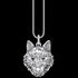 Thomas Sabo Rebel Wolf Head Sterling Silver Pendant On Chain