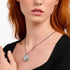 Woman Wearing Thomas Sabo Rebel Wolf Head Sterling Silver Pendant