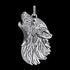 Back View Thomas Sabo Rebel Wolf Sterling Silver Pendant