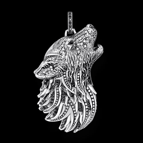 Thomas Sabo Rebel Wolf Sterling Silver Pendant | Australia