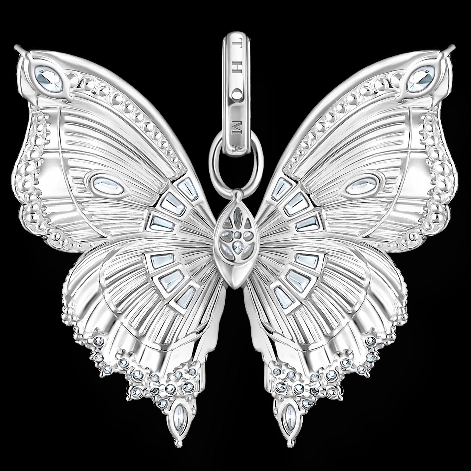 Back View Thomas Sabo Butterfly Paradise Silver Pendant