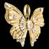 Tilt View Thomas Sabo Butterfly Paradise Gold Pendant