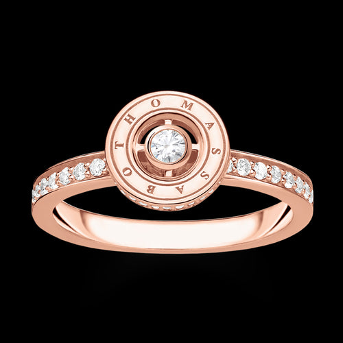 THOMAS SABO SPARKLING CIRCLES ROSE GOLD RING