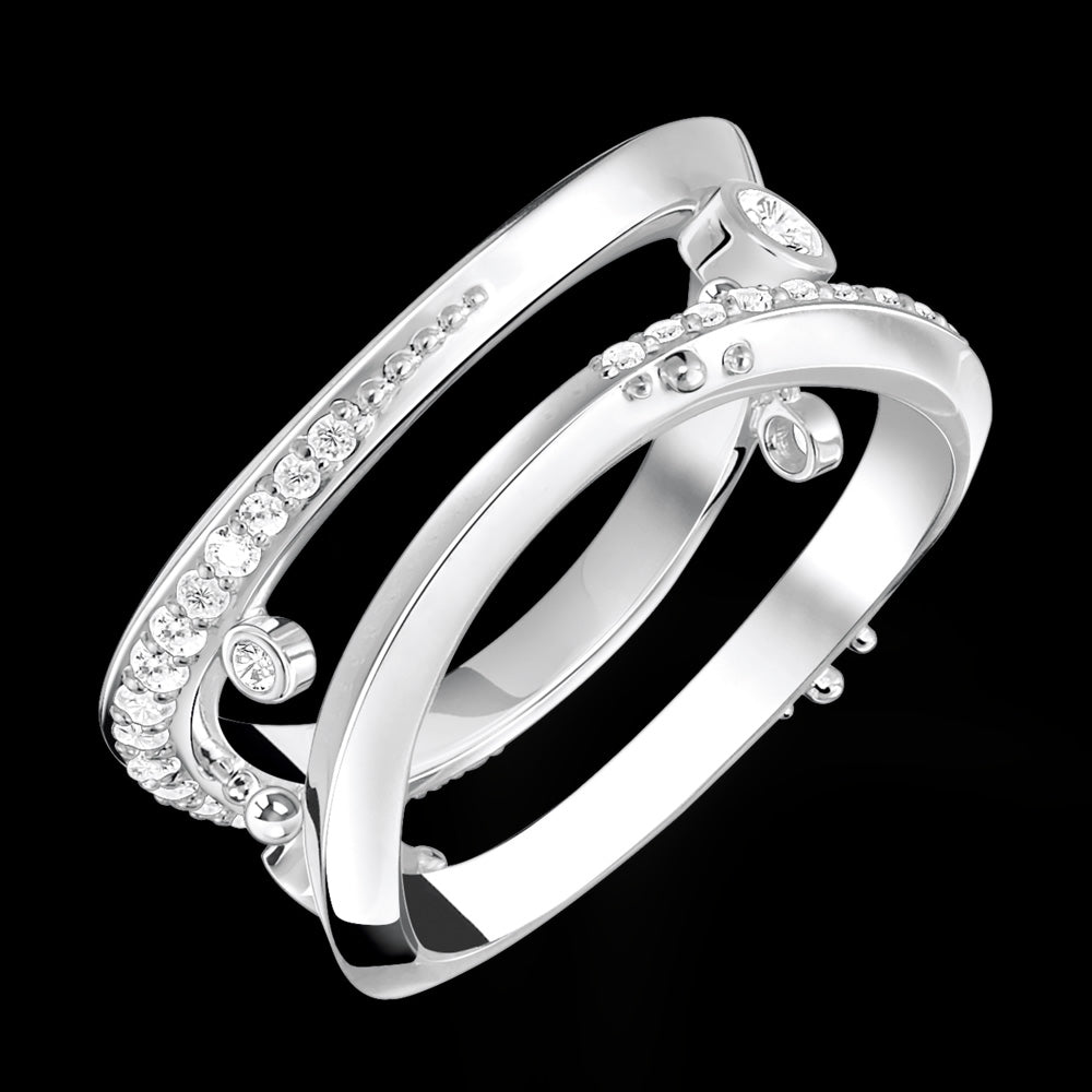 THOMAS SABO OPEN WAVE RING - TILT VIEW