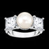 THOMAS SABO PEARL SOLITAIRE COCKTAIL RING