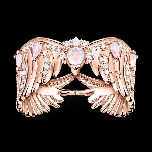 THOMAS SABO RISING PHOENIX WING ROSE GOLD RING