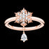 THOMAS SABO SNOWFLAKE DANGLE CHARM ROSE GOLD RING