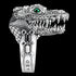 Thomas Sabo Crocodile Rocks Head Sterling Silver Ring - Side View